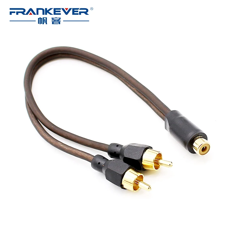 Аудиокабель Frankever со штекером 2 RCA на гнездо 1 Y разветвитель Кабель для