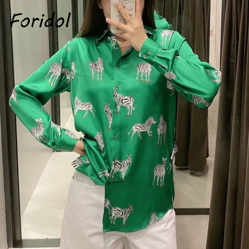 Office Ladies Blouse Tops Casual Button 