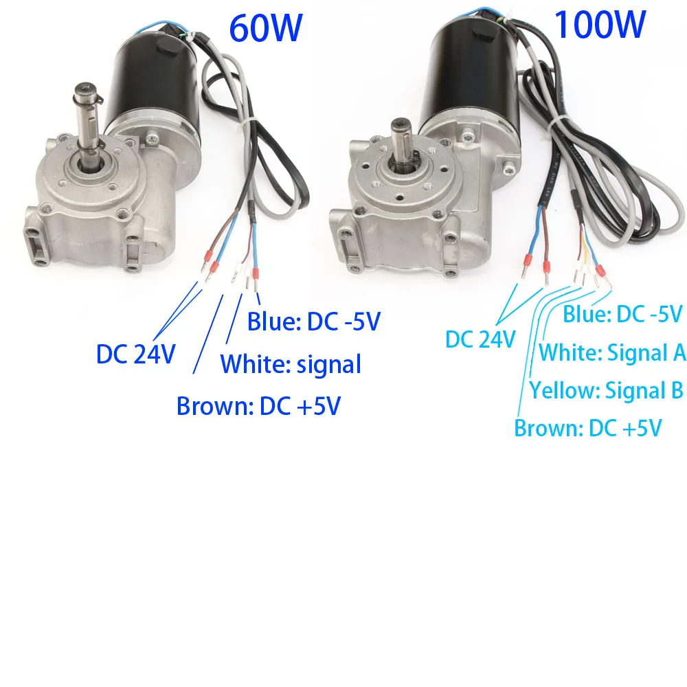 GW63100 DC 24 в 60 Вт 250 об/мин 100 Вт 220 об/мин червячный мотор-редуктор коробка передач Интеллектуальный энкодер для электрических дверей/гостиничных стеклянных автоматических дверей
