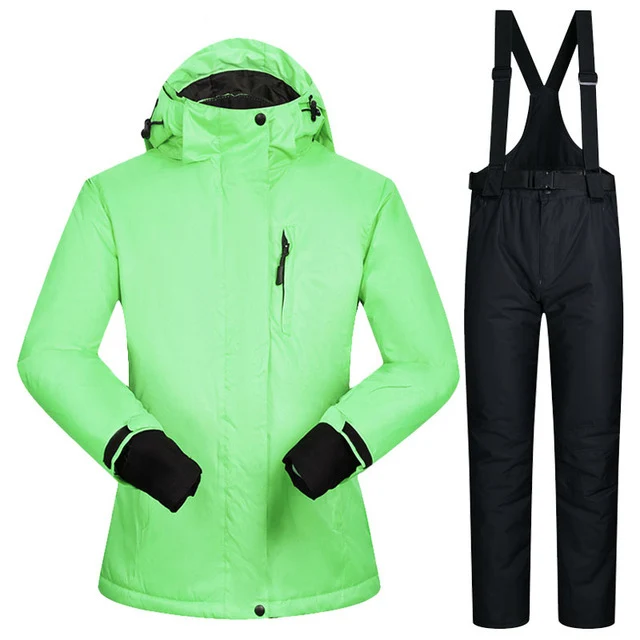 Костюмы для сноубординга женские зимние ветрозащитные водонепроницаемые женские лыжные куртки и зимние штаны супер теплые Брендовые женские лыжные костюмы - Цвет: LV BLACK