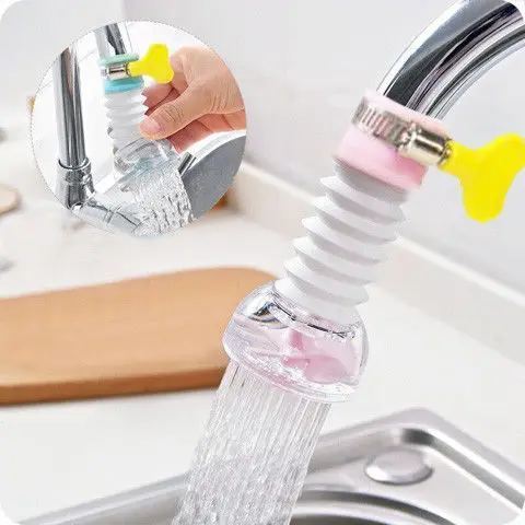 

Household Kitchen Faucet Filter Rotatable Tape Water Nozzle Dish Washing Anti-Spill Water Saver with Buckle Shower Head