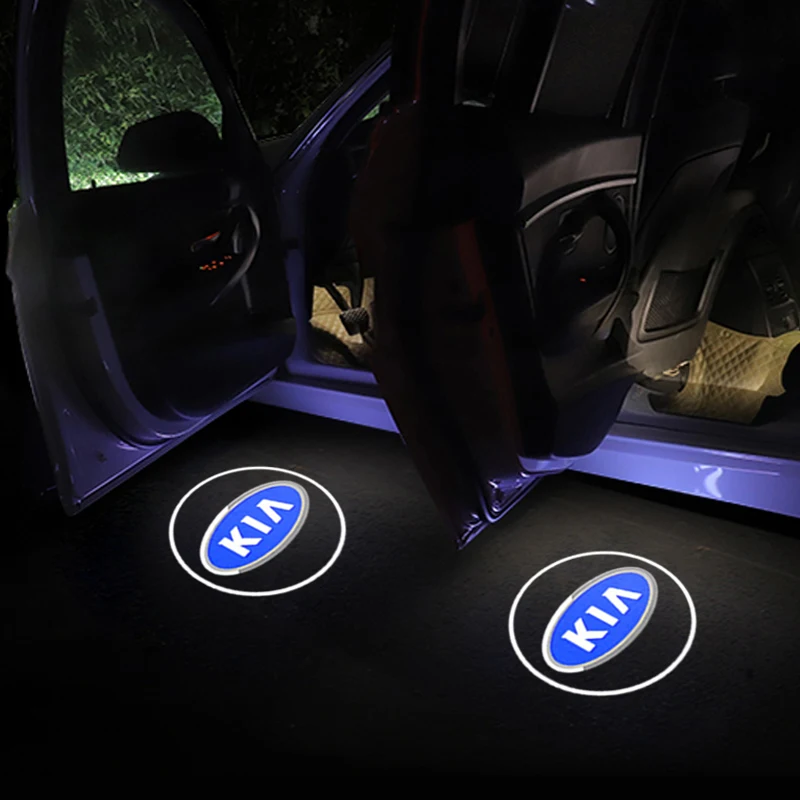 1pcs Fashion wireless Led car door welcome Laser projector Logo ghost shadow lights For kia k2 k3 k5 sorento sportage r rio soul |