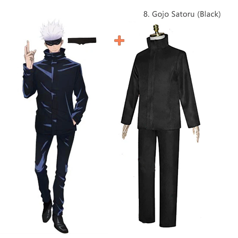 

2021 Anime Jujutsu Kaisen Cosplay Costume Gojo Satoru Suit Yuji Itadori Megumi Fushiguro Uniform Nobara Kugisaki Outfit