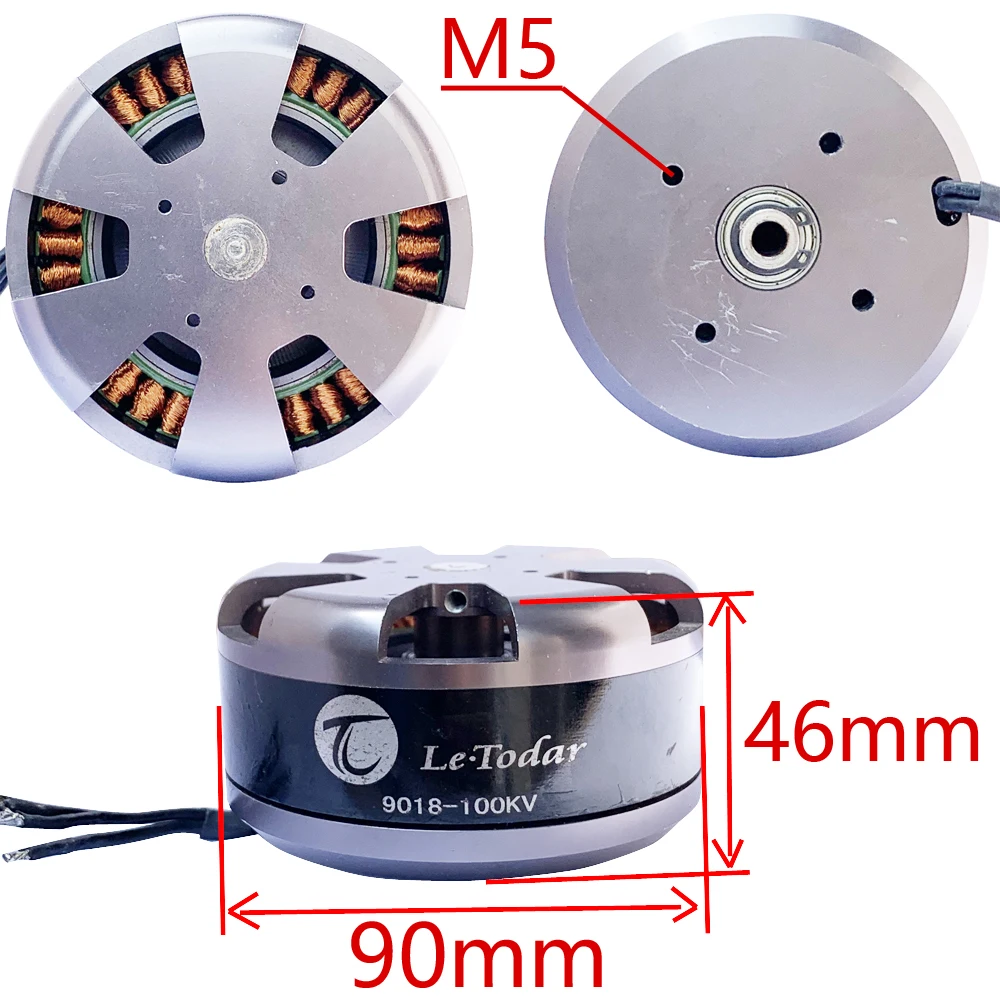 Бесщеточная машина для защиты растений 9018 100kv двигатель UAV todar многороторный