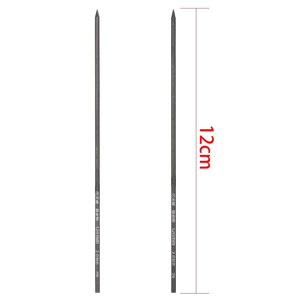 10PCs/Box 2mm 2B HB Black Mechanical Pencil Lead Refill School Students Automatic Lead Core Refills Pencil Lead 6