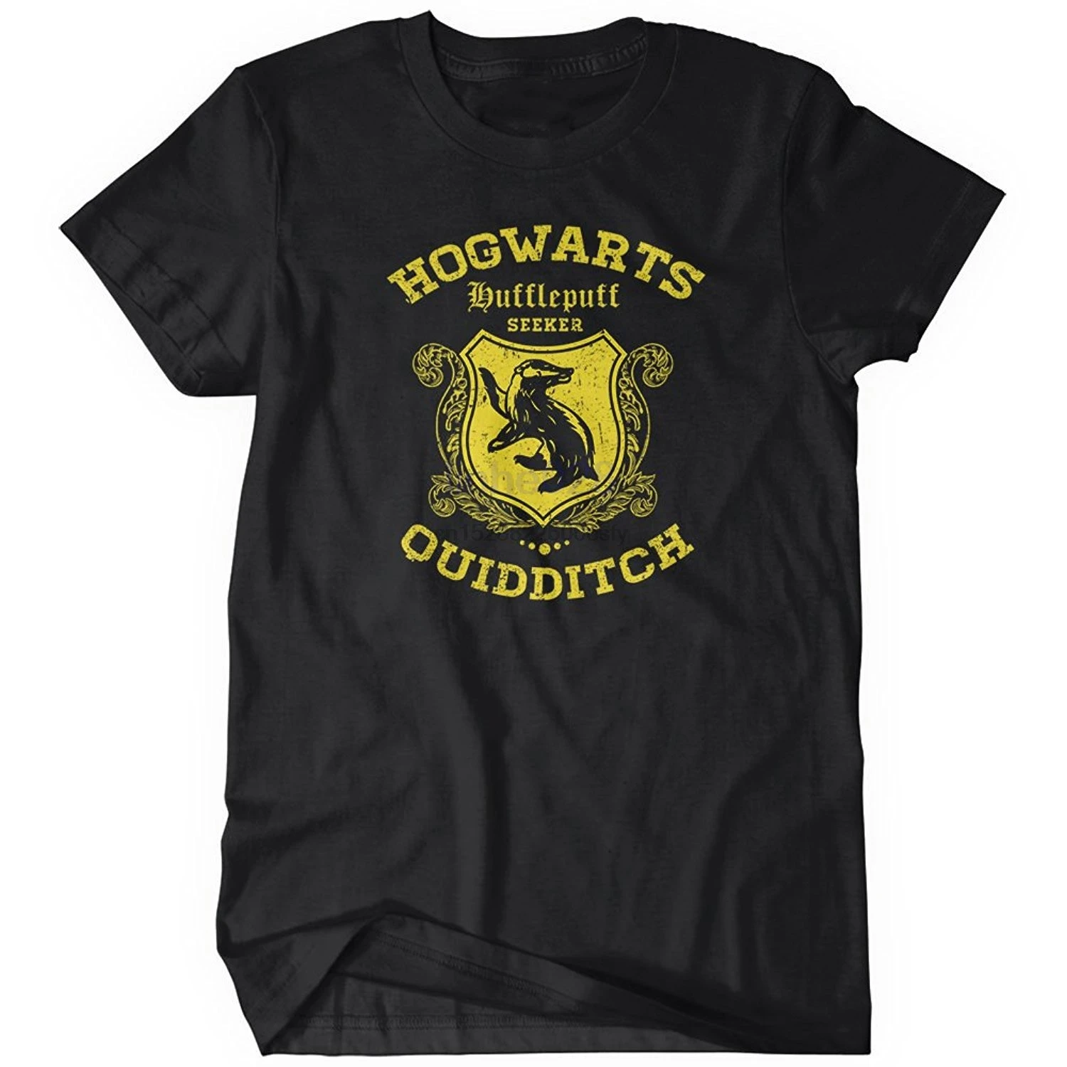 Рубашки летние с коротким рукавом Новинка Hufflepuff футболка квиддичем забавные