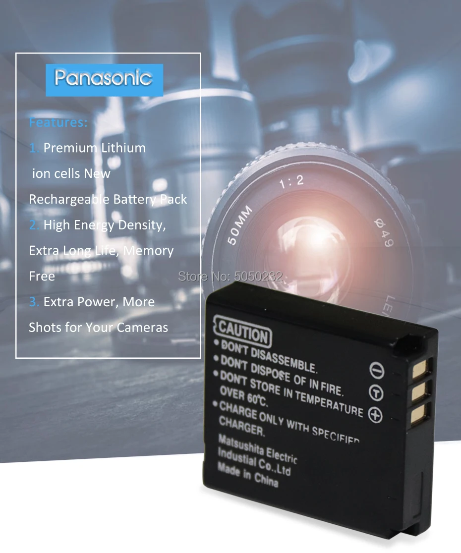 2 шт. Panasonic CGA-S005E CGA S005 S005A S005GK DMW-BCC12 DB60 NP70 BP-DC4 Камера Батарея DMC-FX180 LX2 LX3 FX8+ DE-A12 зарядное устройство
