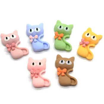 

20/50pcs Mixed Cats Resin Decoration Crafts Beads Flatback Cabochon Scrapbook Kawaii DIY Embellishments Accessories Buttons