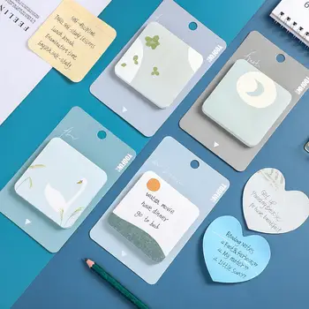 

75sheets Creative cute cartoon sticky note Super thick practical student memo pad kawaii Message notepad School supplies