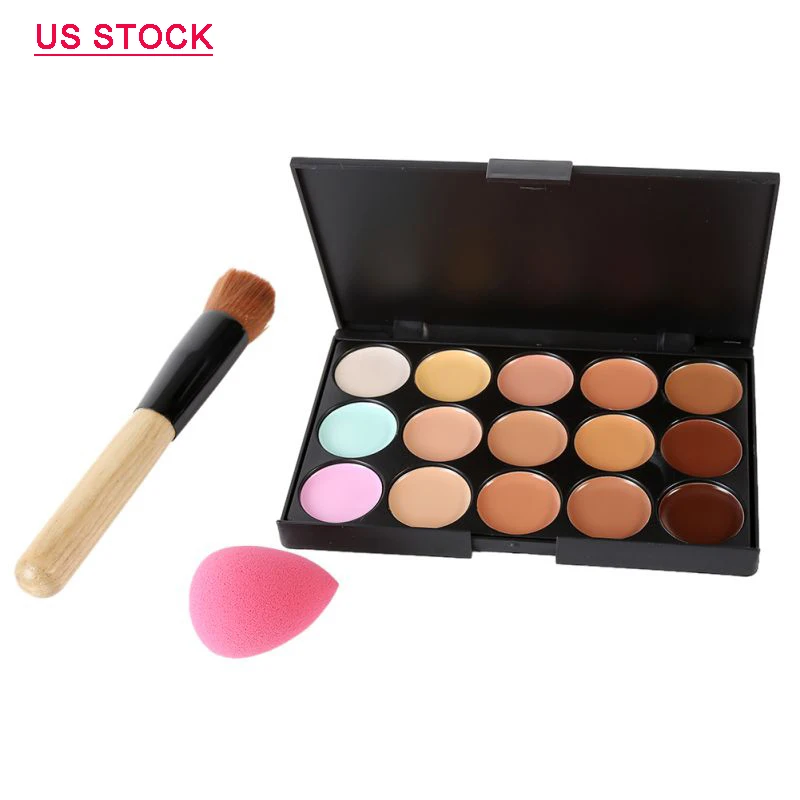 

15 Colors Professional Salon Concealer Palette Makeup Party Contour Palette Face Cream Women Makeup Palette