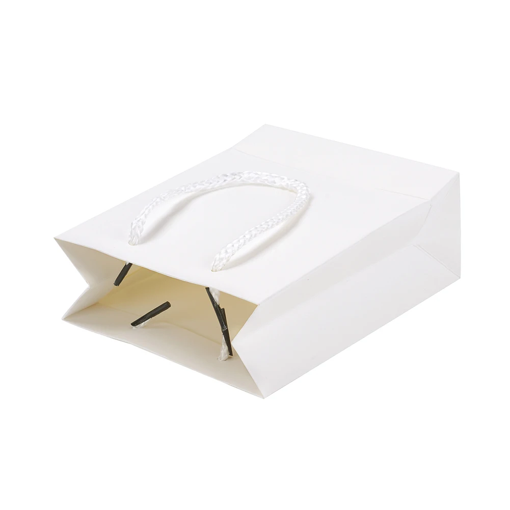 10 шт. прямоугольные картонные пакеты подарочные сумки для покупок с веревкой для одежды книги упаковки свадьбы День рождения бумажные пакеты