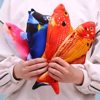 

30CM Pet Cat Toy USB Charging Simulation Electric Dancing Moving Floppy Fish Cover Cats Toy Interactive Dog Dropshipp