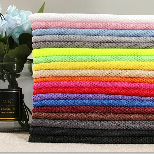 Stylish Fabric 155x45cm 2x2 Low-Stretch Mesh Fabric for Sewing Mosquito Net  Curtain T-Shirt Sportswear Knitted Lining Fabric Cloth Accessories for