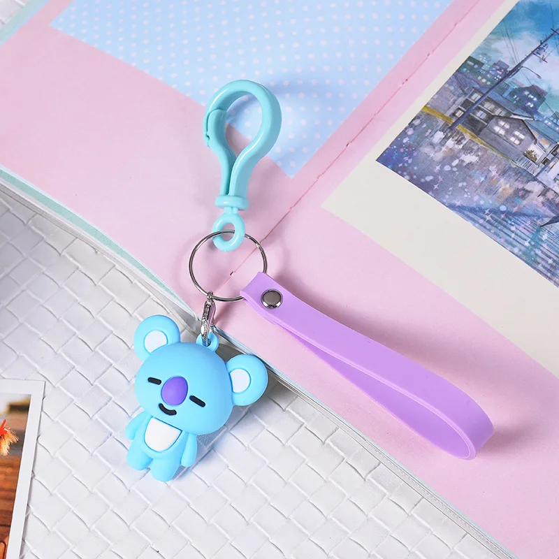 

BT21 Doll Key Cap BTS Drop Glue Key Doll Bag Pendant Conventional Models