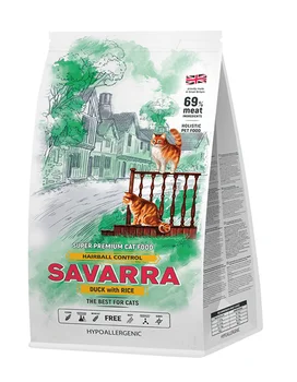 

SAVARRA SAVARRA ADULT CAT HAIRBALL CONTROL for adult cats to bring wool with duck and rice