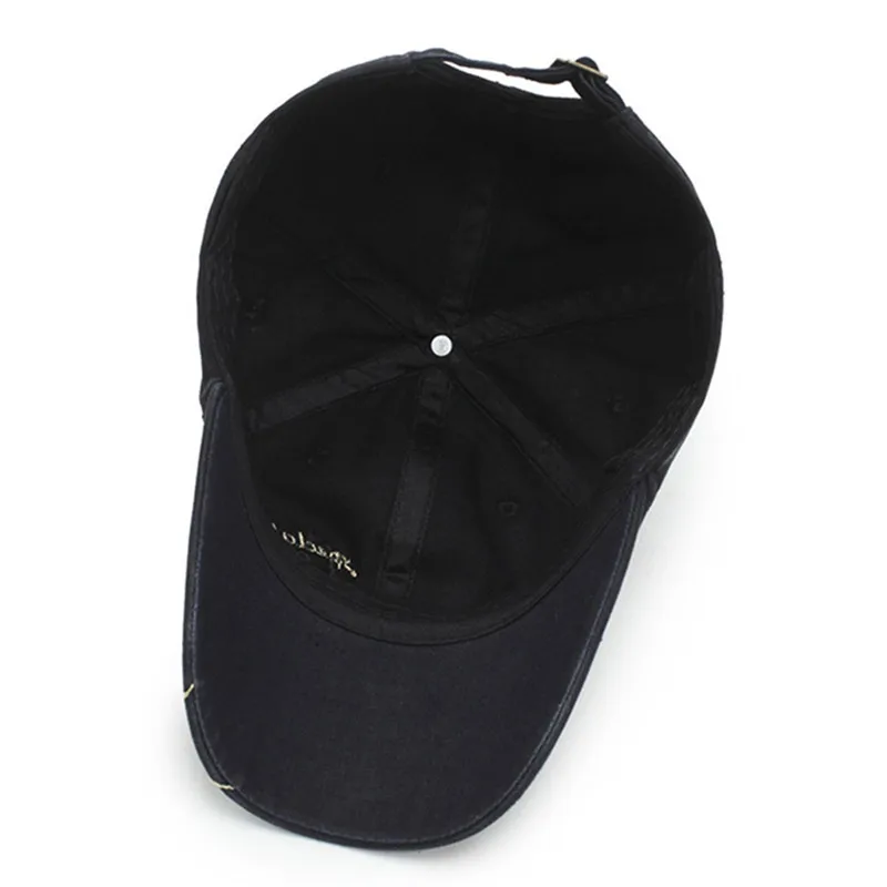 SILOQIN осень тренд Мужская джинсовая Бейсболка Snapback Мода Письмо Вышивка Досуг Регулируемый головной убор размер Спортивная Кепка s для мужчин
