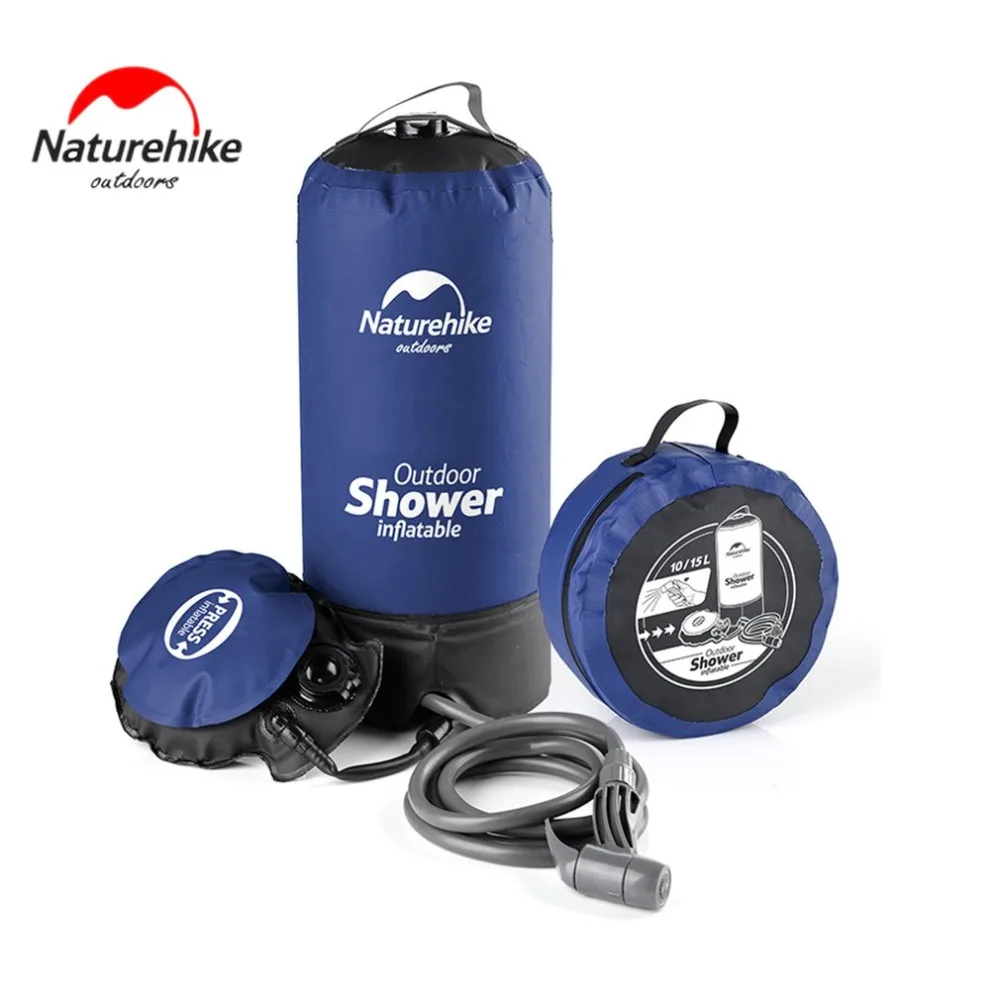 Naturehike сумка для ванной на открытом воздухе сумка для душа портативная мягкая тара для воды литр для кемпинга туризма охоты рыбалки пикника Прямая