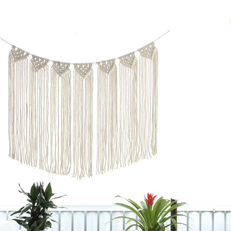 

Macrame Wall Hanging Hand Woven Bohemian Cotton Rope Boho Tapestry Home Decor