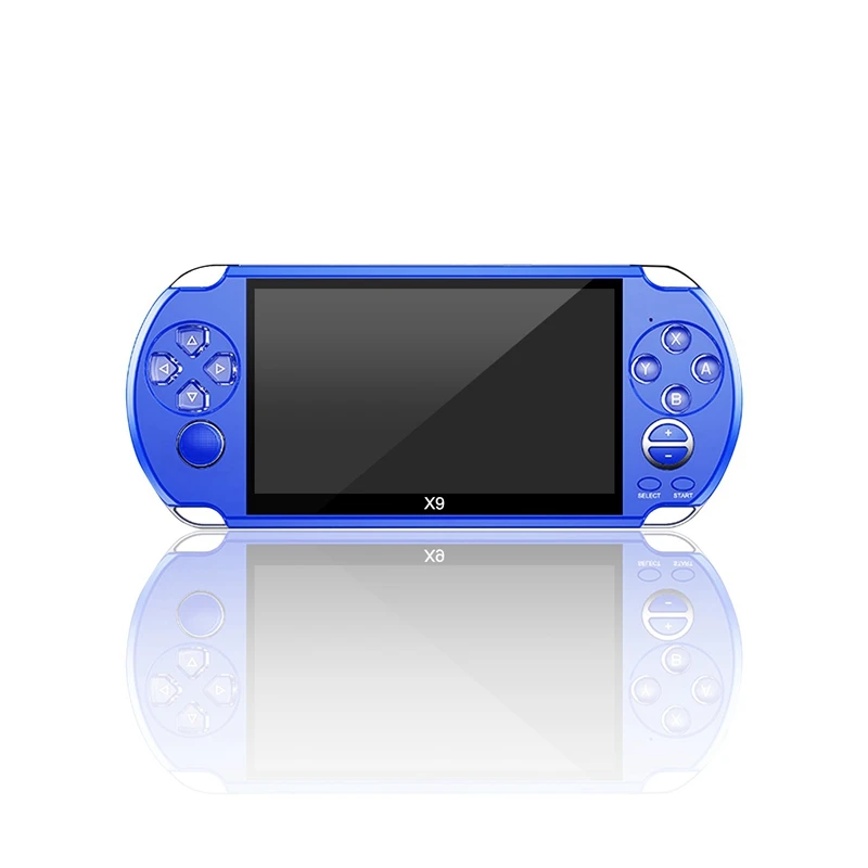 

X9 Handheld Video Game Console 5.1 Inch Screen Consoles Support TV Output with MP3 Movie Camera Support for GBA MD Arcade Games