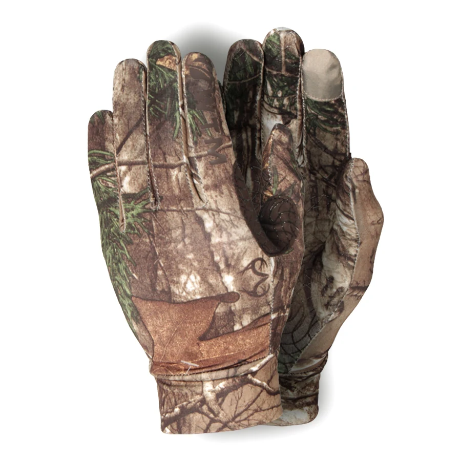 Anti-slip Hunting Fishing Shooting Gloves Elastic Outdoor Touch Screen Bionic Camouflage Full Gloves Reed Camouflage