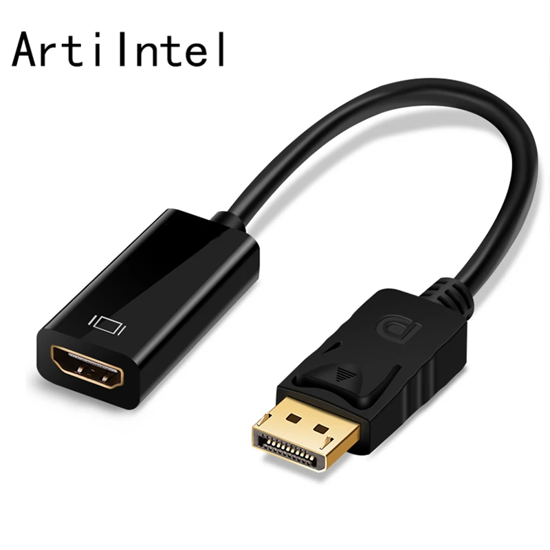 DP к HDMI конвертер кабель адаптер Дисплей порт мужчин и женщин 1080P 4 X 2 для проектора
