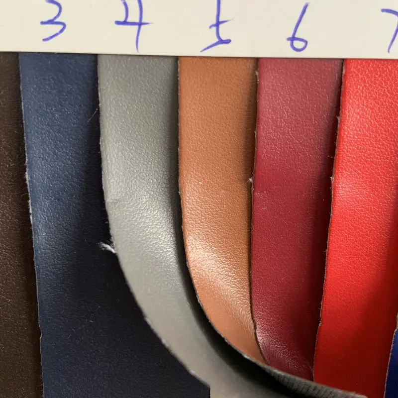 0.5mm Thickness Eco Synthetic Pu R61 Texture Leather Materials