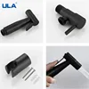 ULA Black Bidet Faucet Hand Protable Toilet Bidet Sprayer Stainless Steel Toilet Bidet faucet Bathroom Shower Head Self Cleaning 5