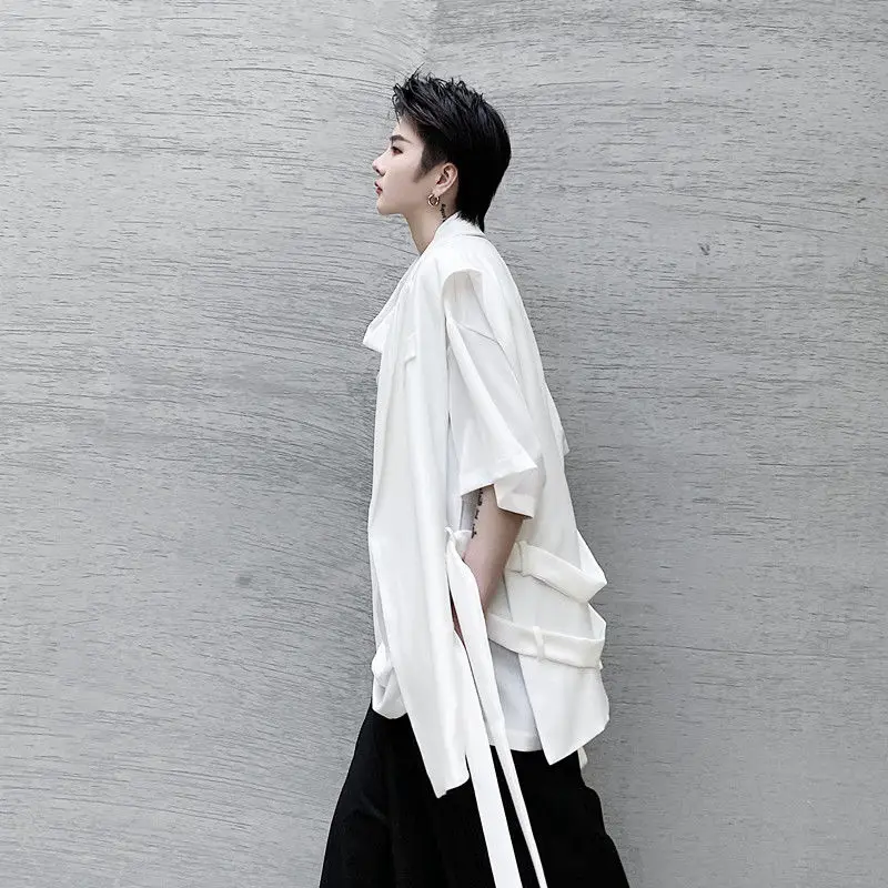 IEFB/мужская одежда черный белый кардиган без рукавов жилеты для мужчин 2020 уличная