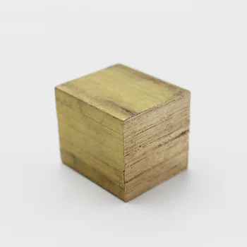 

Square brass block