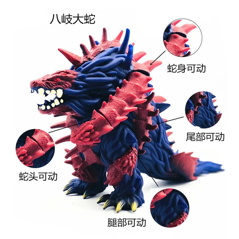 Большой мягкий резиновый Ultraman Monster Gomora модель Фигурка Zetton Grugeo King Arc Belial Gaia Gubira ZeroChildren's Toys - Цвет: 18cm Yamata no