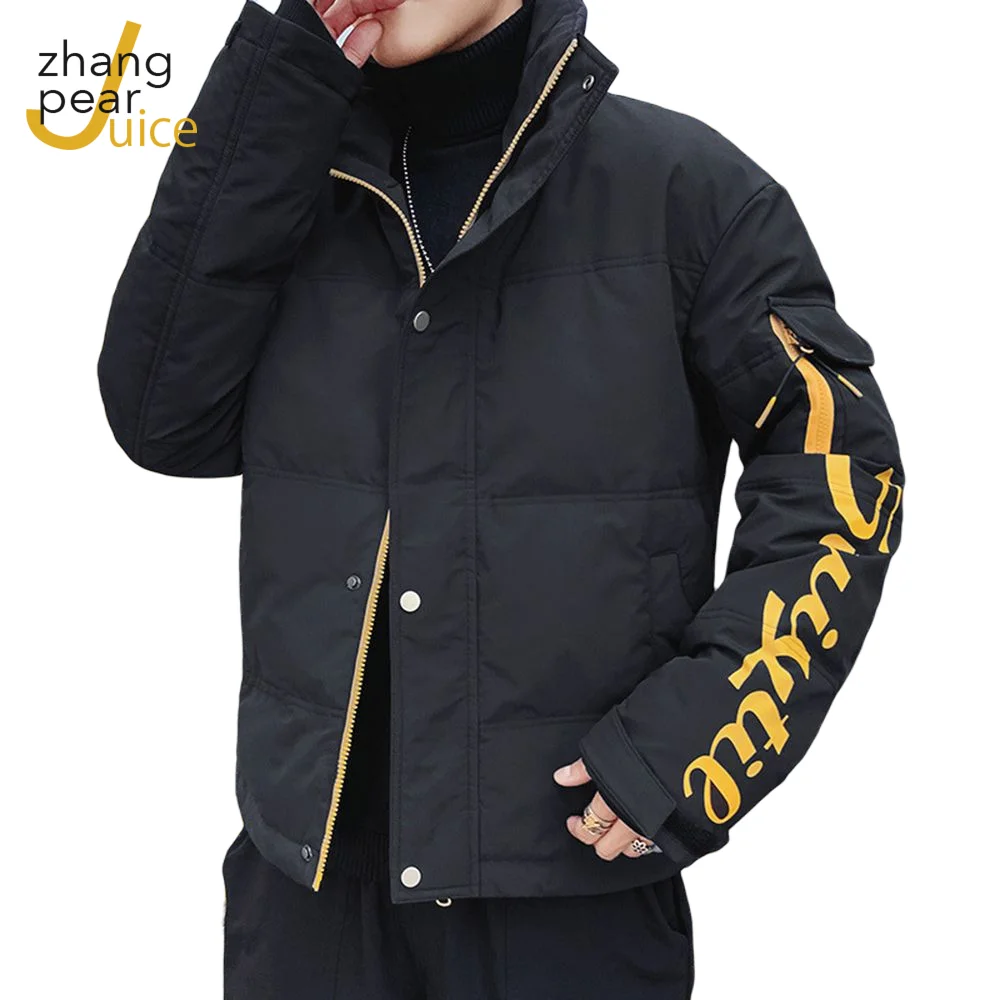 

Winter Mens Warm Parkas Korean Man Thicken Casual Jackets Coats Printed Men Outwear Jacket Parkas