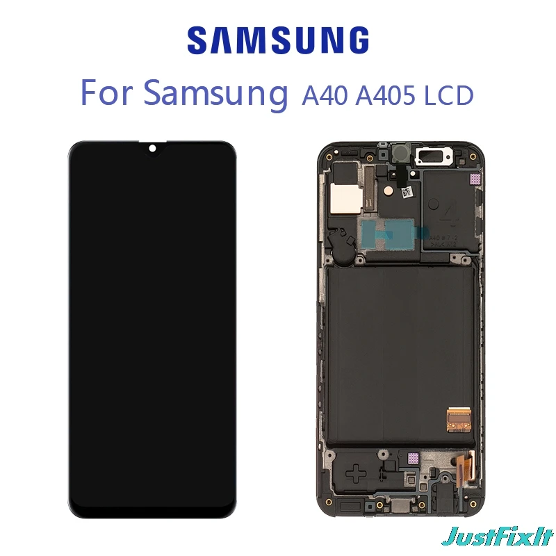 Для samsung Galaxy A40 A405 A405F A405FN/DS ЖК-дисплей кодирующий преобразователь сенсорного экрана в сборе Бесплатные инструменты