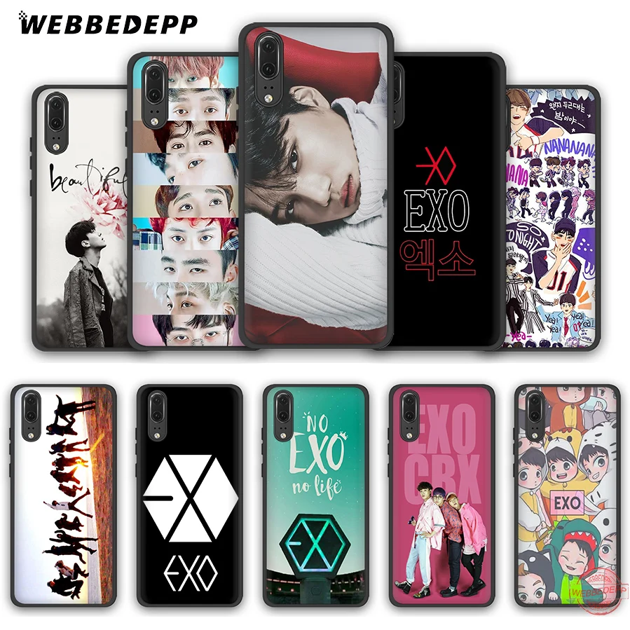 WEBBEDEPP Kpop exo Lucky one мягкий чехол для Huawei P Smart Z Plus 2018 2019 и Y6 Y7 Y9 Prime V20 | Мобильные