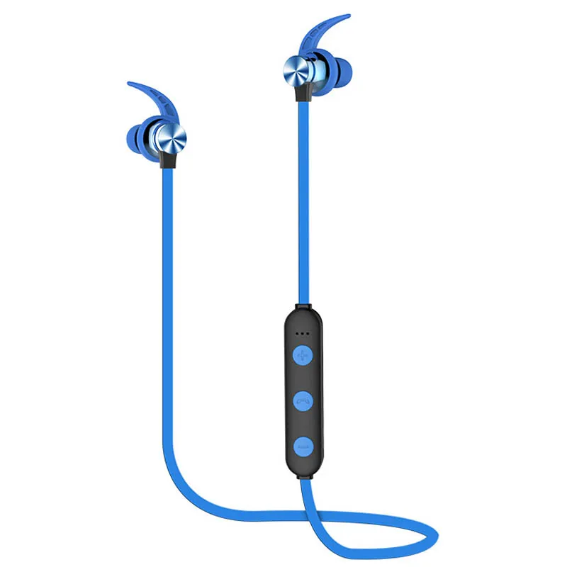 XT22 Sports Wireless Bluetooth Earphone Magnetic Attraction Headset Waterproof Earphone Build-in Mic Pluggable TF card 0016