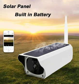 

Waterproof Outdoor 1080P Solar Power WIFI IP Camera support 4G SIM Card Battery Audio PIR Wifi HD Surveillance Camera