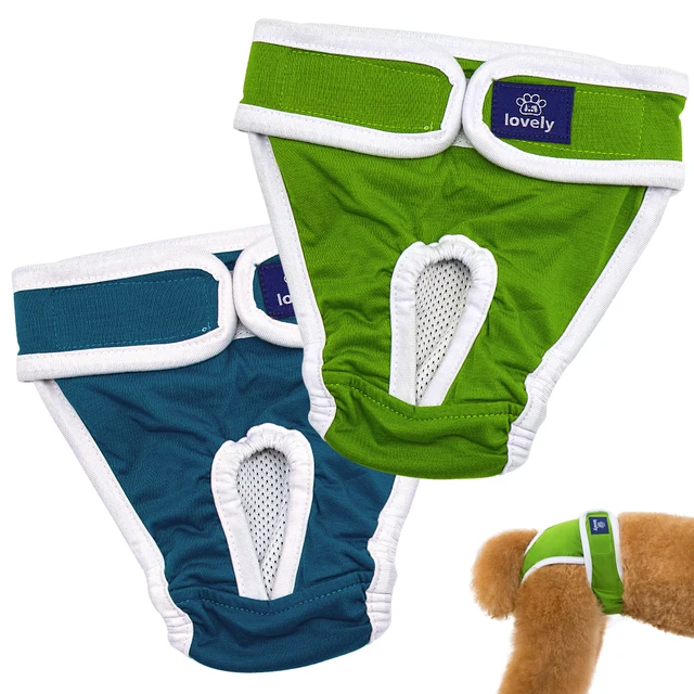 Soft Dog Diaper Pant Reusable Physiological Pants Washable Female Male Dogs Shorts Absorbent Pets Underwear Sanitary Panties 2