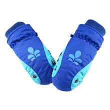 1 пара ветронепроницаемых зимних теплых перчаток с героями мультфильмов для детей, мальчиков и девочек, катания на лыжах, велоспорта, альпинизма, водонепроницаемые противоскользящие перчатки