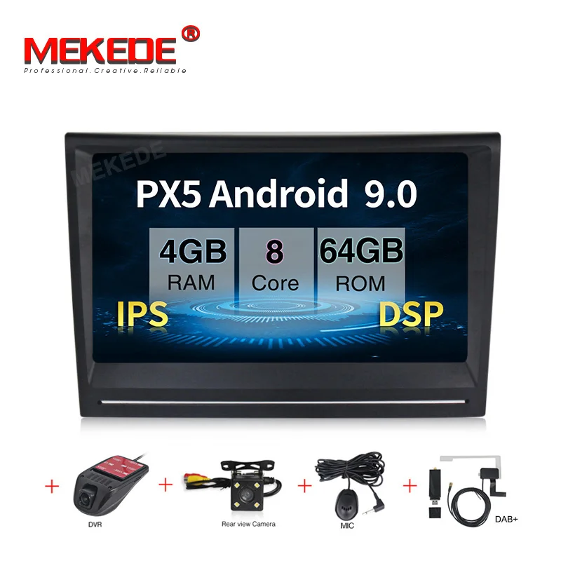 HD 8 Inch Car Android 9.0 DVD GPS Player For Porsche Cayman Boxster 911 977 4 Core 2G RAM 16G ROM Radio BT Wifi DAB DVR Stereo