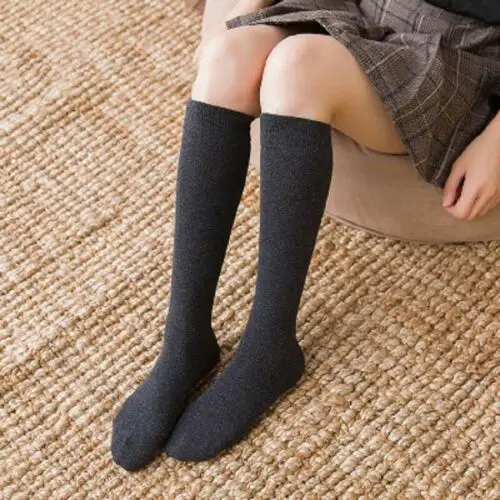 Dark gray G 1 пар/лот = 2 предмета, летний Колледж ветровые носки женские Сапоги выше колена длинные носки без пятки из хлопка Женская мода носки для девушек - Цвет: Dark gray G