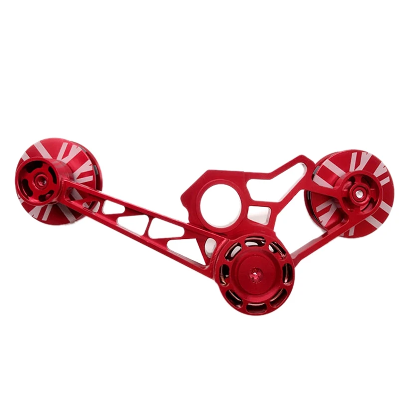 

Ultralight Bicycle Rear Derailleur Tensioner 2/6 Speeds Aluminium Alloy Chain Tensioner for Brompton Red