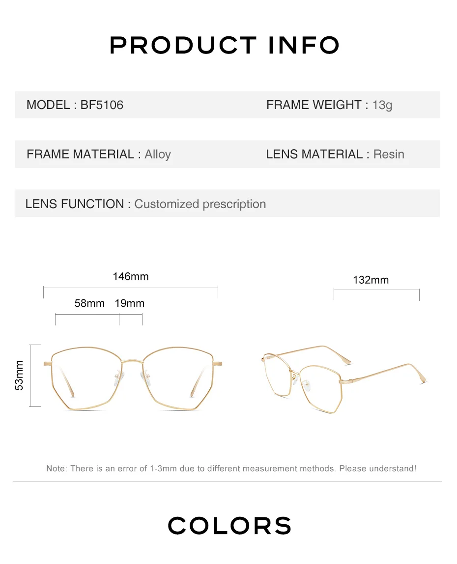 CAPONI Polygon Glasses Frame Women Computer Blue Light Blocking Optical Eyeglasses UV Filter Fashion Ladies Spectacles BF5106 light blocking glasses