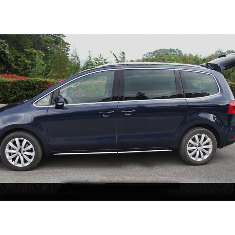 Для Volkswagen sharan фрикционная полоса двери от 2013 до обшивка кузова полоса края двери порог декоративные аксессуары