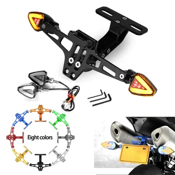 

CNC Motorcycle Rear License Plate Mount Holder and Turn Signal For Honda CB 599 919 400 CB600 for HORNET CBR 600 F2 F3 F4 F4i