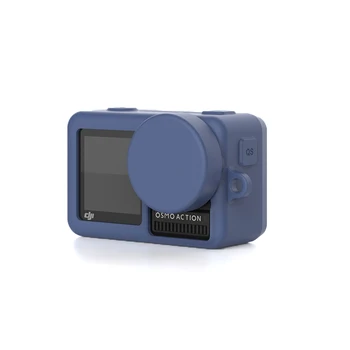 

oamo camera silicone case Protective cover + lens cap for dji osmo action camera accessories