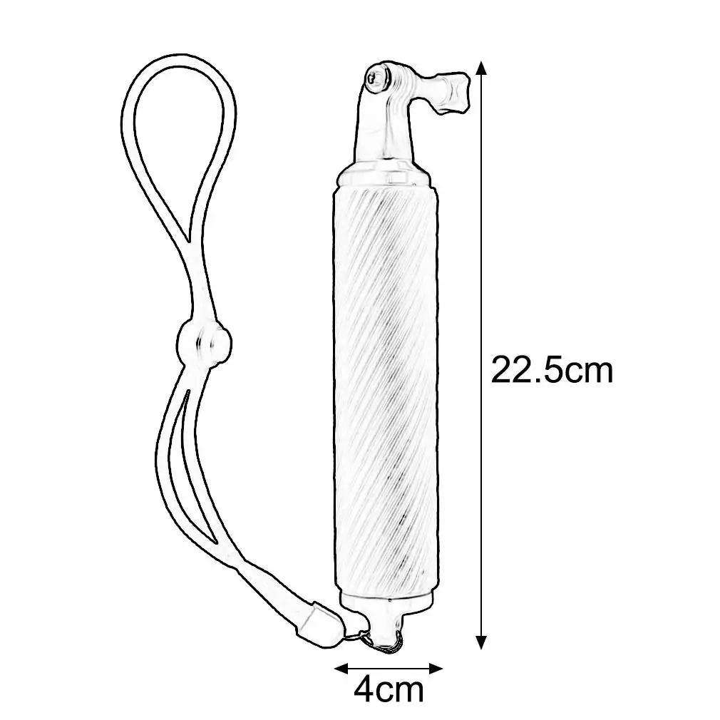 Съемная плавающая рукоятка для селфи, плавучий стержень, Спортивная ручка для камеры, крепление для GoPro Hero/XiaoMi Yi