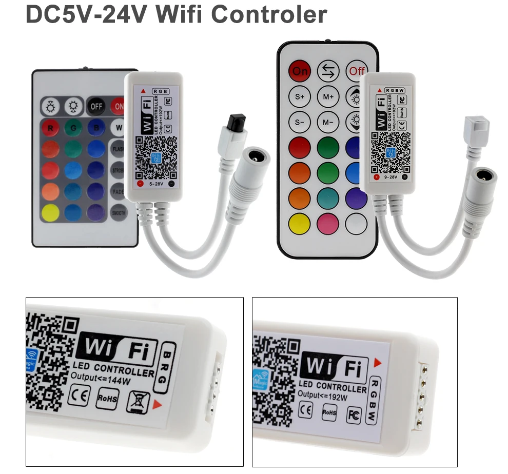 5 м wifi/Bluetooth RGB RGBW Светодиодная лента 5050 DC12V умная RGB лента Диодная неоновая лента+ wifi/Bluetooth контроллер+ адаптер