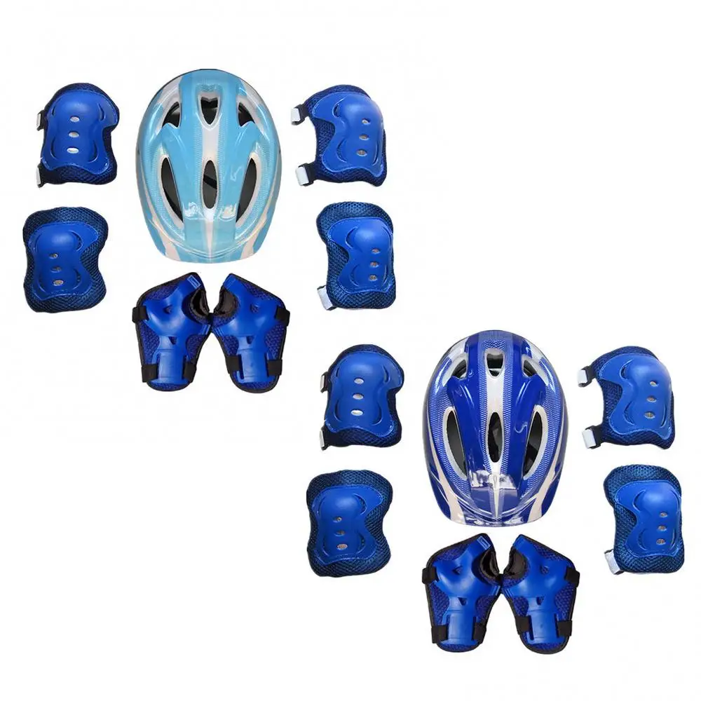 Details about   Blue Boy Child Kid Protective Helmet Knee Elbow Wrist Pad Bicycle Bike Cycling 