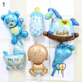 

6 Pcs/Set Angel Baby Shower Foil Balloons Kid Boy Girl Birthday Party Decoration baby toys outdoor Inflatable ball gift for kids