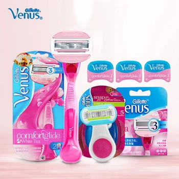 

Gillette Beauty Safety Female Razor Venus 3 Layers Blade Girl Body Shaving Hair Replacement Razor Blade