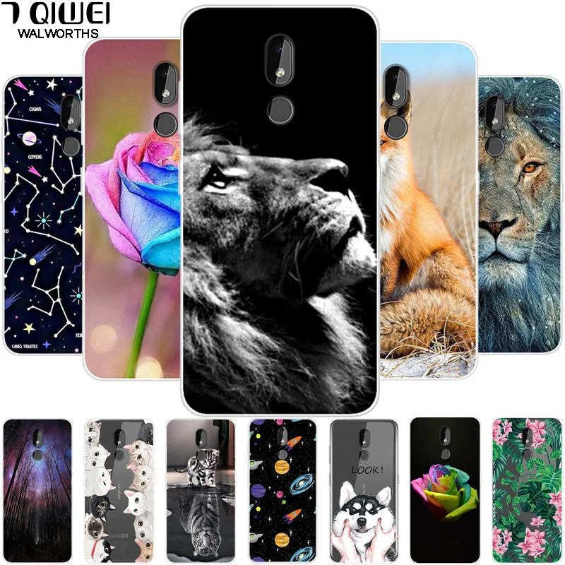 

For Nokia 3.2 Case Fashion phone case soft Silicone Back Cover For Nokia 2.2 case Lion TPU For Nokia 4.2 2019 nokia3.2 Slim